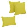 Blazing Needles Double-corded Solid Outdoor Spun Polyester Throw Pillows With Inserts (set Of 3), Lime