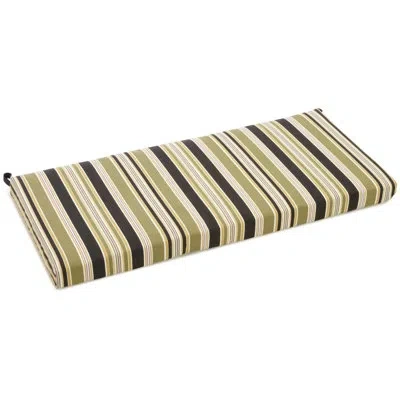 Blazing Needles Eastbay Indoor/outdoor Bench Cushion In Black;green;multi-colored