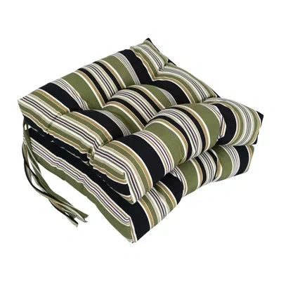 Blazing Needles Eastbay Outdoor Lounge Chair Cushion In Eastbay Onyx
