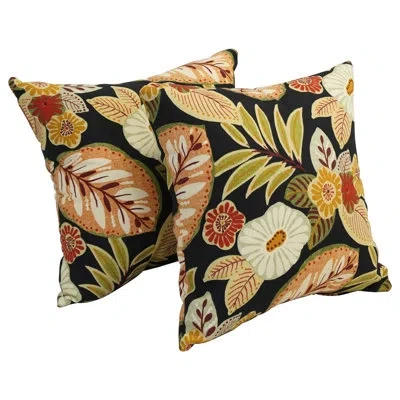 Blazing Needles Ertem Outdoor Floral Pillow Cover & Insert In Marlow Spice