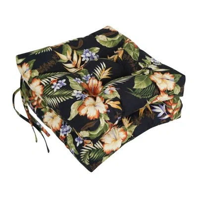 Blazing Needles Freeport Outdoor Lounge Chair Cushion In Freeport Ebony
