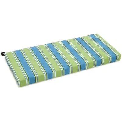 Blazing Needles Haliwell Indoor/outdoor Bench Cushion In Haliwell Caribbean Striped