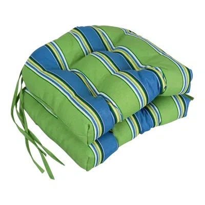Blazing Needles Haliwell Outdoor Adirondack Chair Cushion In Haliwell Caribbean