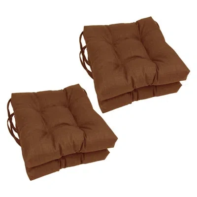 Blazing Needles Indoor/outdoor Adirondack Chair Cushion In Mocha