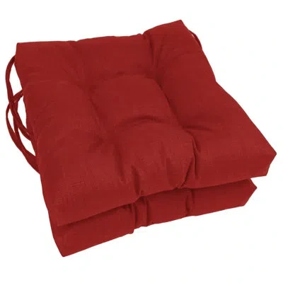 Blazing Needles Indoor/outdoor Lounge Chair Cushion In Papprika