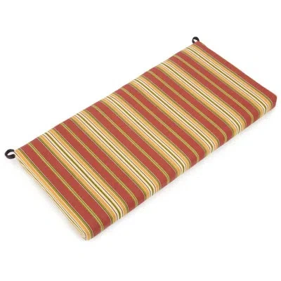Blazing Needles Kingsley Indoor/outdoor Bench Cushion In Red