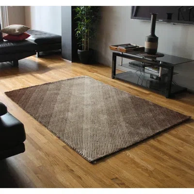 Blazing Needles Light Rays Gradated Shag Beige/brown Area Rug In Brown;beige