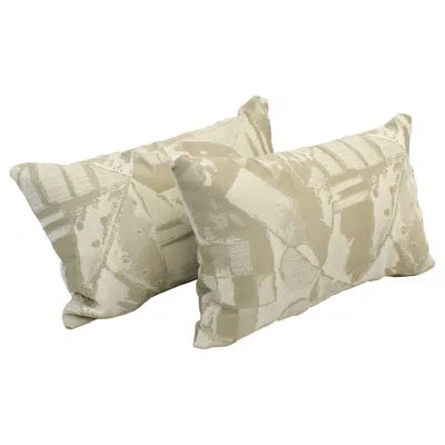Blazing Needles Lumbar Pillow In Getty Globe