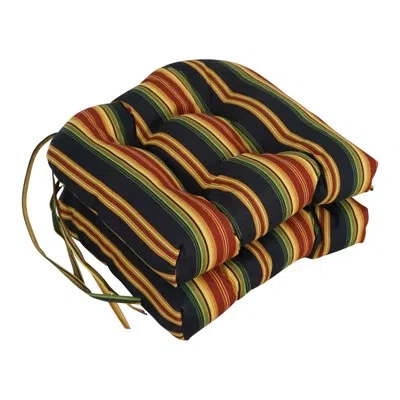 Blazing Needles Lyndhurst Outdoor Lounge Chair Cushion In Multi-colored