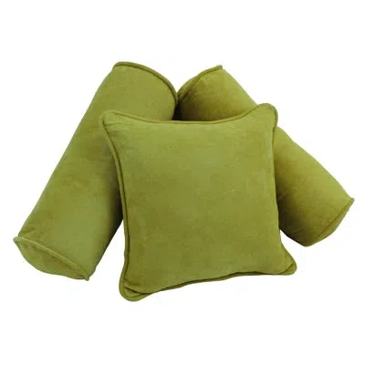 Blazing Needles Microsuede Pillow Cover & Insert In Mojito Lime