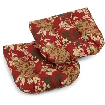 Blazing Needles Montfleuri Indoor/outdoor Adirondack Chair Cushion In Red