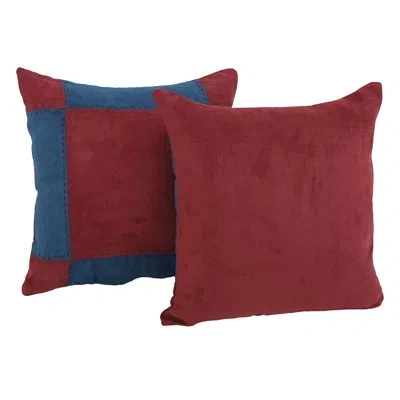 Blazing Needles Naples Throw Pillow In Red