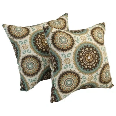 Blazing Needles Outdoor Cushion Collection Indoor/outdoor Throw Pillow In Bindis Spray