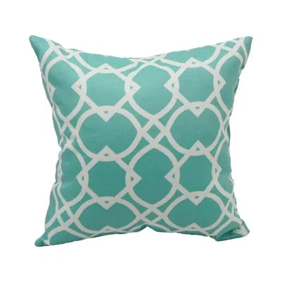Blazing Needles Outdoor Cushion Collection Indoor/outdoor Throw Pillow In Elipse Pool