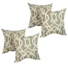 Blazing Needles Outdoor Spun Polyester Throw Pillows (set Of 4)
