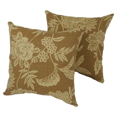 Blazing Needles Outdoor Throw Pillow In Fairmont Natural