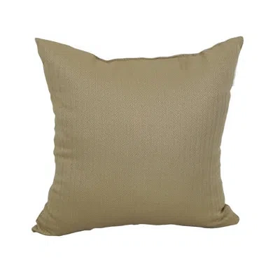 Blazing Needles Premium Jacquard Outdoor Cushions Outdoor Square Pillow Cover & Insert In Newfound Café