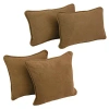 Blazing Needles Rectangular Pillow Cover & Insert In Saddle Brown