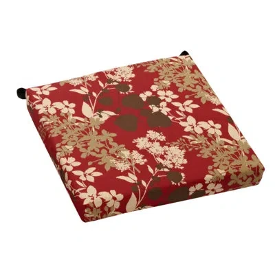 Blazing Needles Sangria Indoor/outdoor Adirondack Chair Cushion In Red