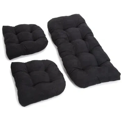 Blazing Needles Settee Indoor Replacement Cushion In Black