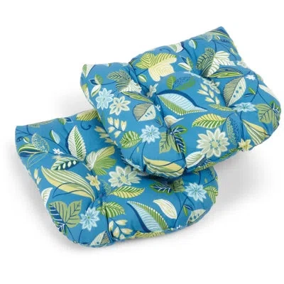 Blazing Needles Skyworks Indoor/outdoor Lounge Chair Cushion In Skyworks Caribbean