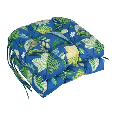 Blazing Needles Skyworks Outdoor Lounge Chair Cushion In Skyworks Caribbean