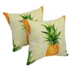 Blazing Needles Spun Polyester 17-inch Outdoor Throw Pillows (set Of 2)