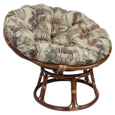 Blazing Needles Tapestry Papasan Cushion In Japanese Gardens