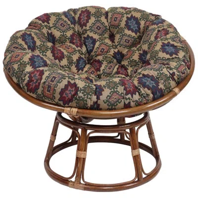 Blazing Needles Tapestry Papasan Cushion In Palomino