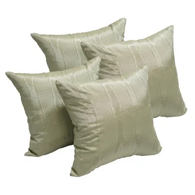 Blazing Needles Throw Pillow In Moire Moss