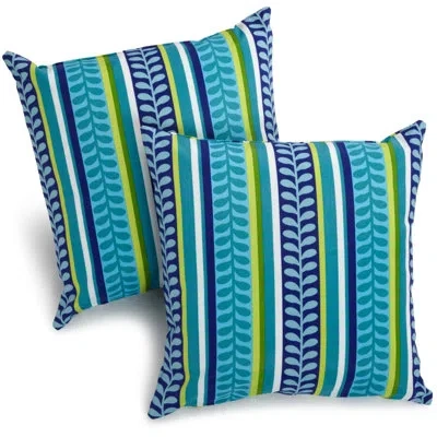 Blazing Needles Throw Pillow In Pike Azure
