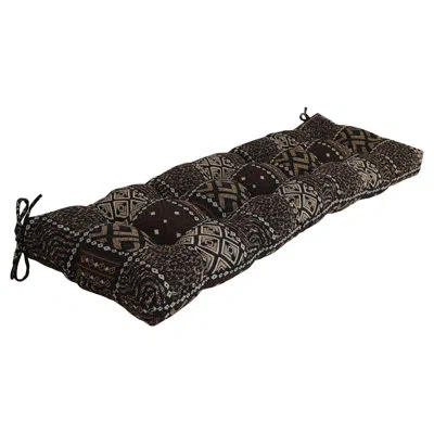 Blazing Needles Tufted Tapestry Bench Cushion In Congo