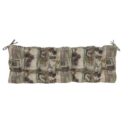 Blazing Needles Tufted Tapestry Bench Cushion In Japanese Gardens