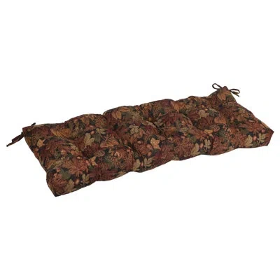 Blazing Needles Tufted Tapestry Loveseat Cushion In Autumn Harvest