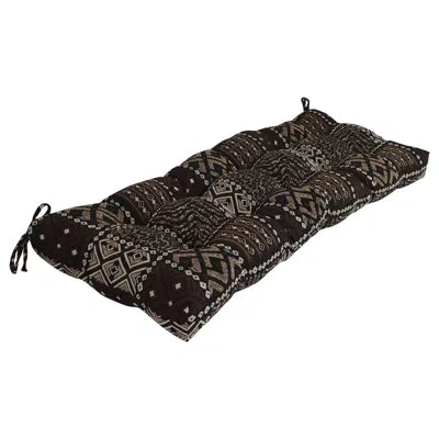 Blazing Needles Tufted Tapestry Loveseat Cushion In Congo