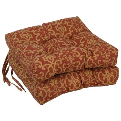 Blazing Needles Vanya Outdoor Lounge Chair Cushion In Vanya Paprika