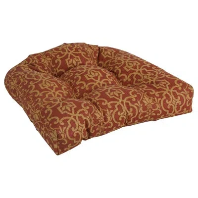 Blazing Needles Vanya Outdoor Rocking Chair Cushion In Red