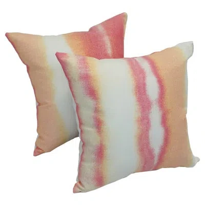 Blazing Needles Willsboro Modern Outdoor Throw Pillow In Willsboro Sunrise