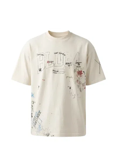 Bldg4 Graphic-print T-shirt In Neutral