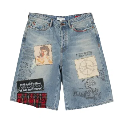 Pre-owned Bldg4 Lloyds Short 'black' | Blue | Men's Size 34