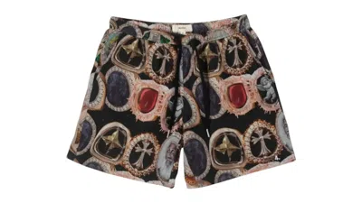 Pre-owned Bldg4 Men's  Smile Short In Black