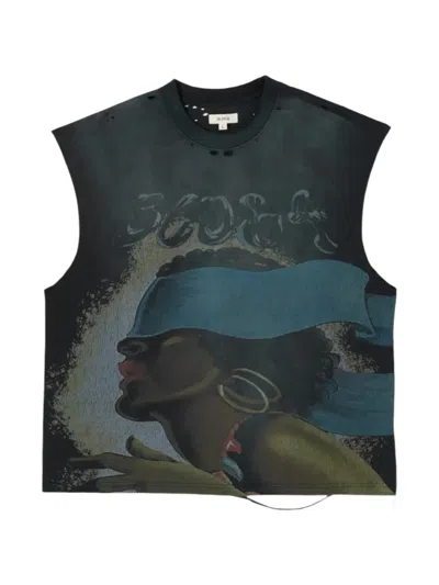 Bldg4 Monument Graphic-print Tank Top In Black