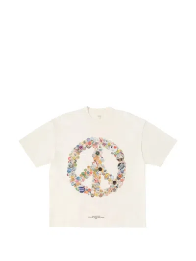 Bldg4 Rockefeller Distressed Graphic-print T-shirt In White