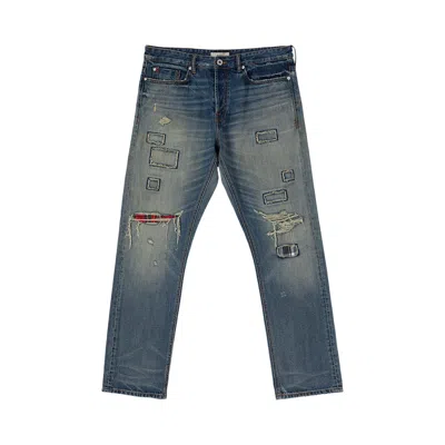 Pre-owned Bldg4 Santorini Jean 'bricks' | Red | Men's Size 30