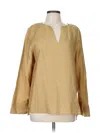 Bldwn Long Sleeve Blouse In Brown