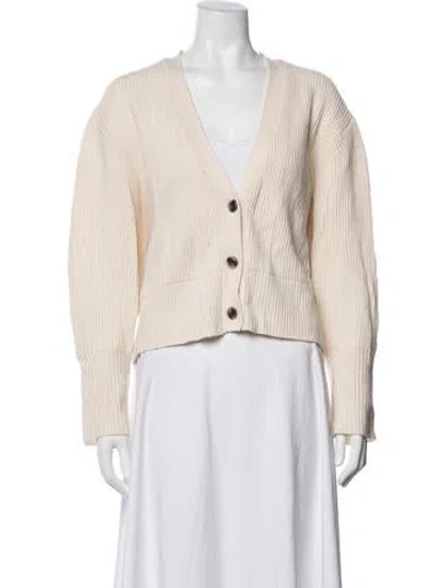 Pre-owned Bldwn Wool V-neck Sweater In Pink