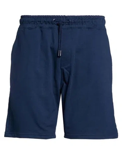 Blend Man Shorts & Bermuda Shorts Navy Size Xl Cotton, Polyester In Blue