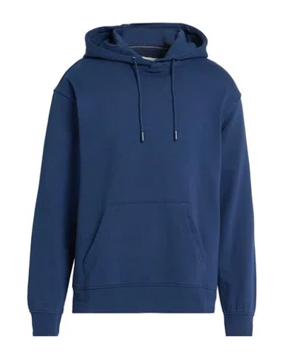 Blend Man Sweatshirt Navy Size Xl Cotton, Polyester In Blue