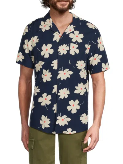 Blend Men's Bhadan Camp-collar Shirt