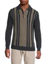Blend Men's Bhbertil Striped Cotton Polo Shirt In Multi